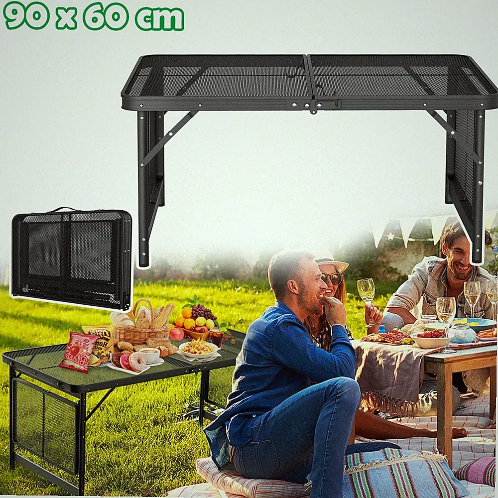 Campingtisch Erweiterbare Klapptisch Klappbar Tisch Gartentisch Camping 90x60cm