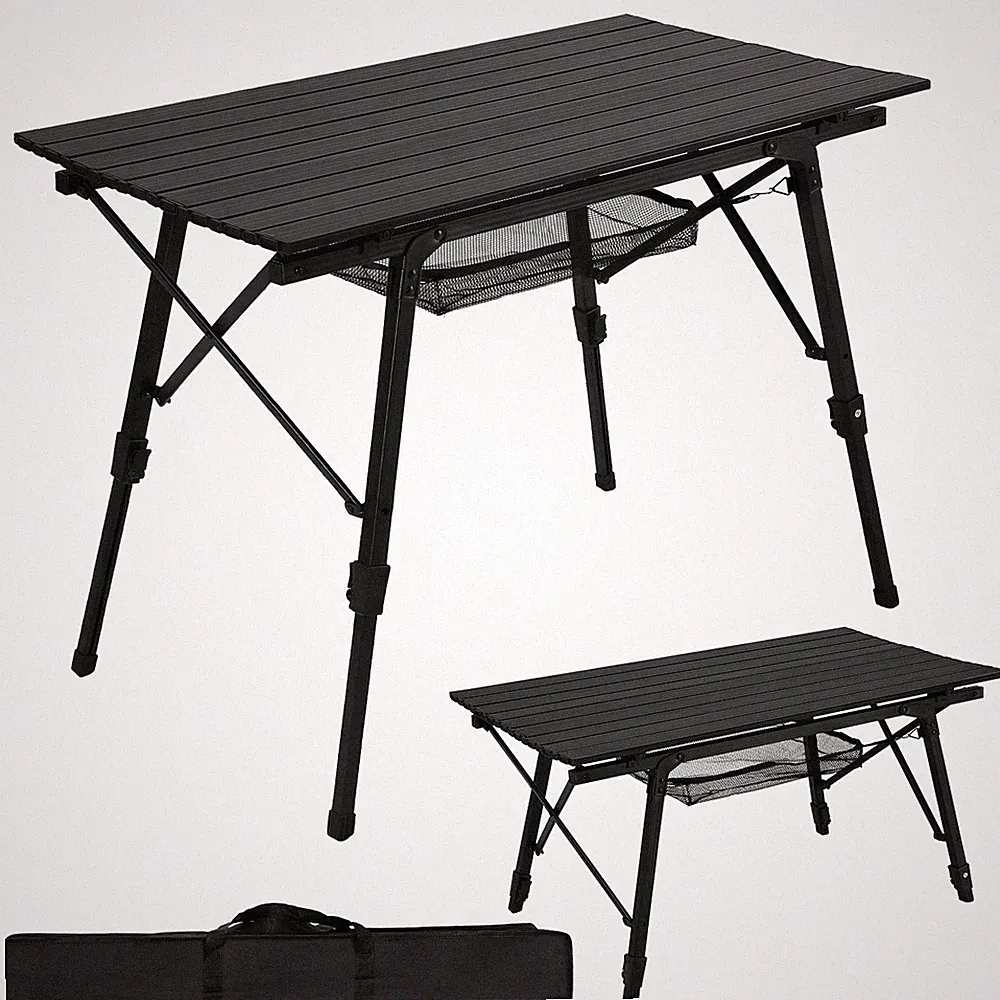 Campingtisch Faltbar Gartentisch Picknicktisch Höhenverstellbar mit Handtasche
