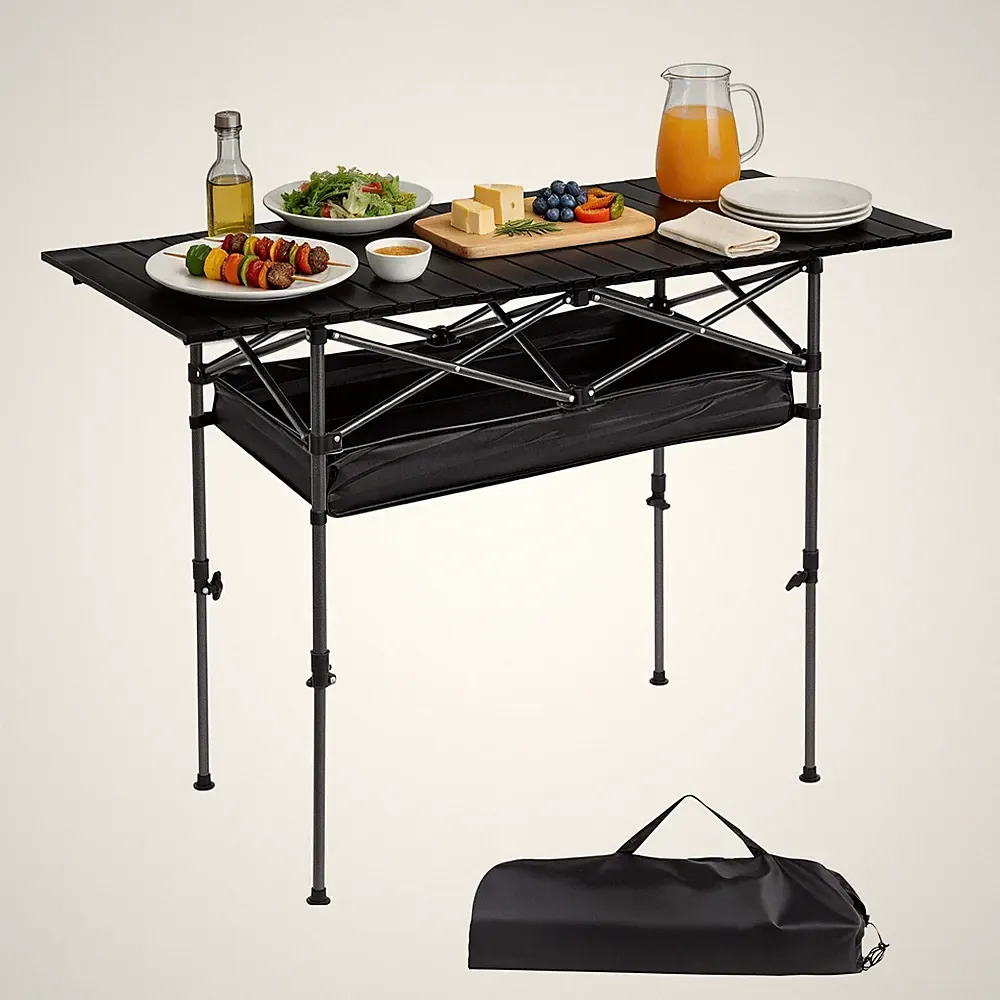 Campingtisch Falttisch Campingküche Gartentisch Klapptisch mit Tragetasche