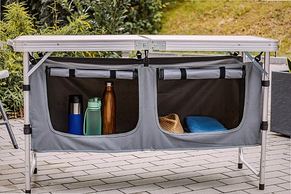 Campingtisch Falttisch Campingküche Gartentisch Zeltschrank mit Tasche