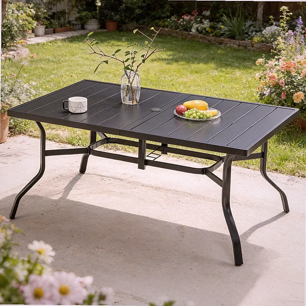 Campingtisch Gartentisch 94 × 144cm Partytisch Picknicktisch Stabil