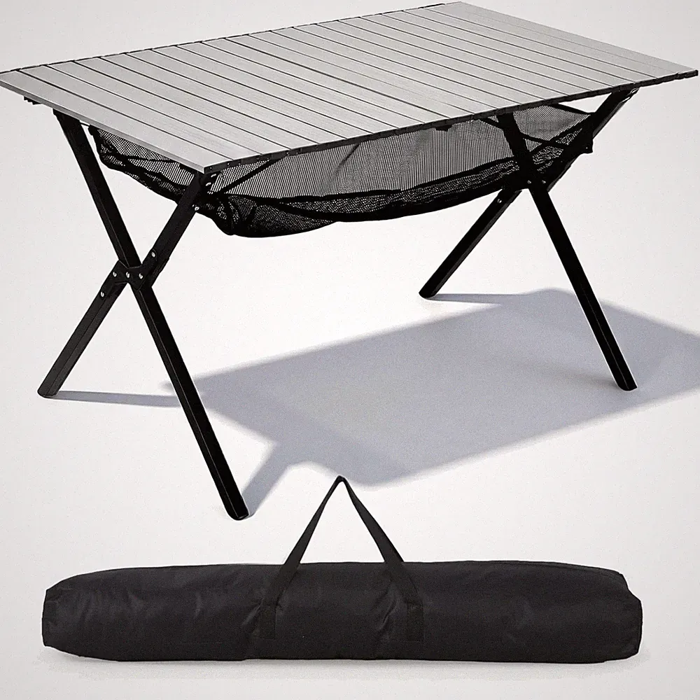 Campingtisch Klappbar Aluminium Tragbar Garten Picknick Tisch 120x70cm