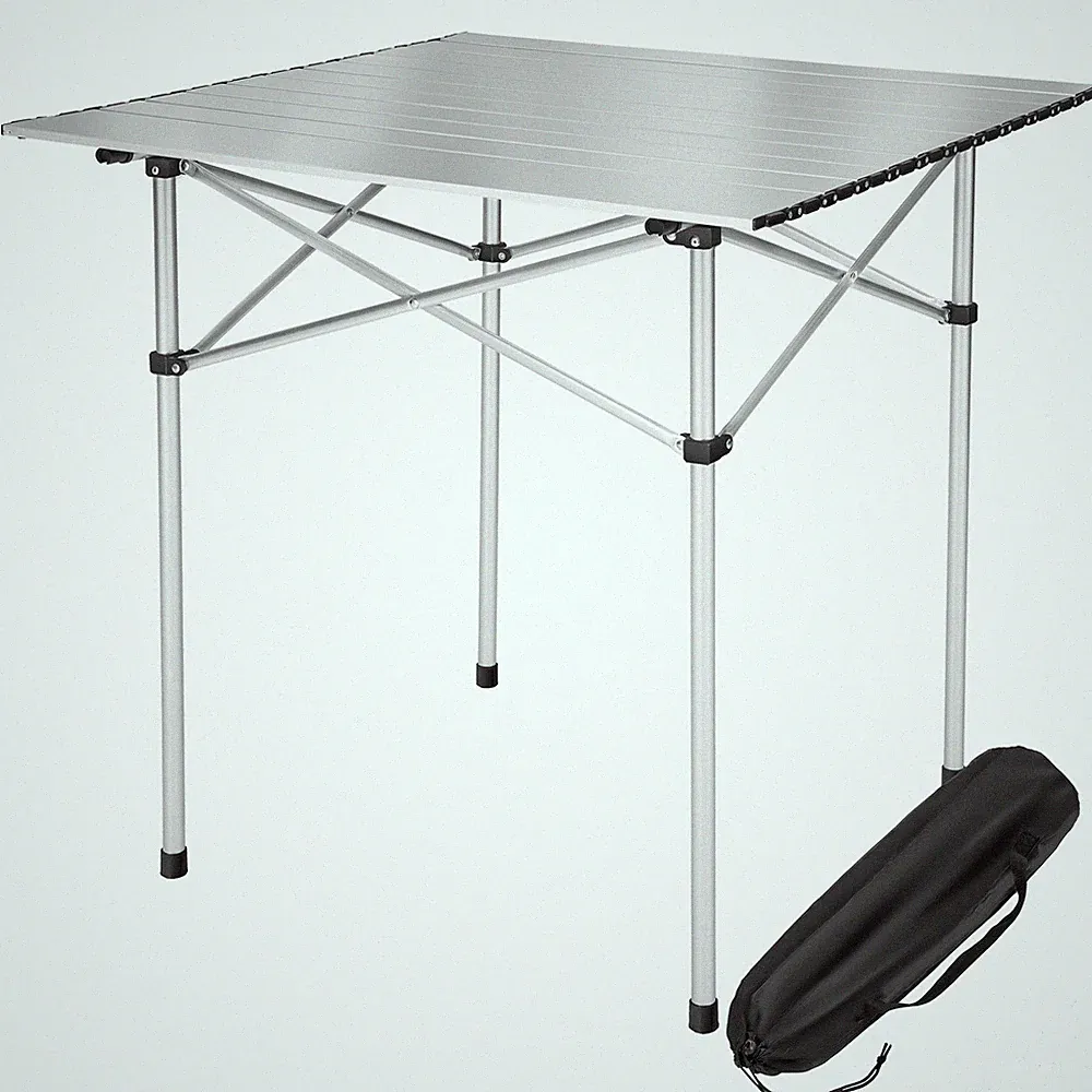 Campingtisch klappbar faltbar Alu Rolltisch Klapptisch Falttisch Gartentisch