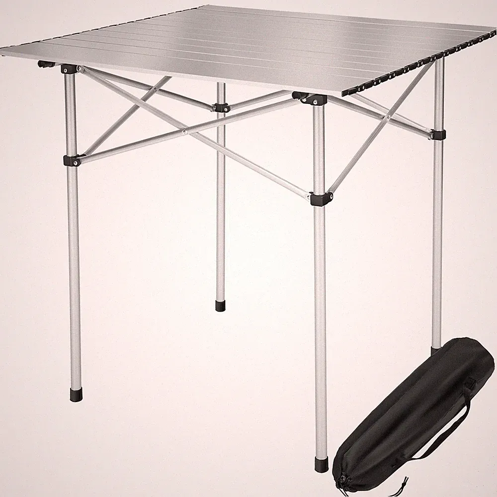 Campingtisch klappbar faltbar Alu Rolltisch Klapptisch Falttisch Gartentisch