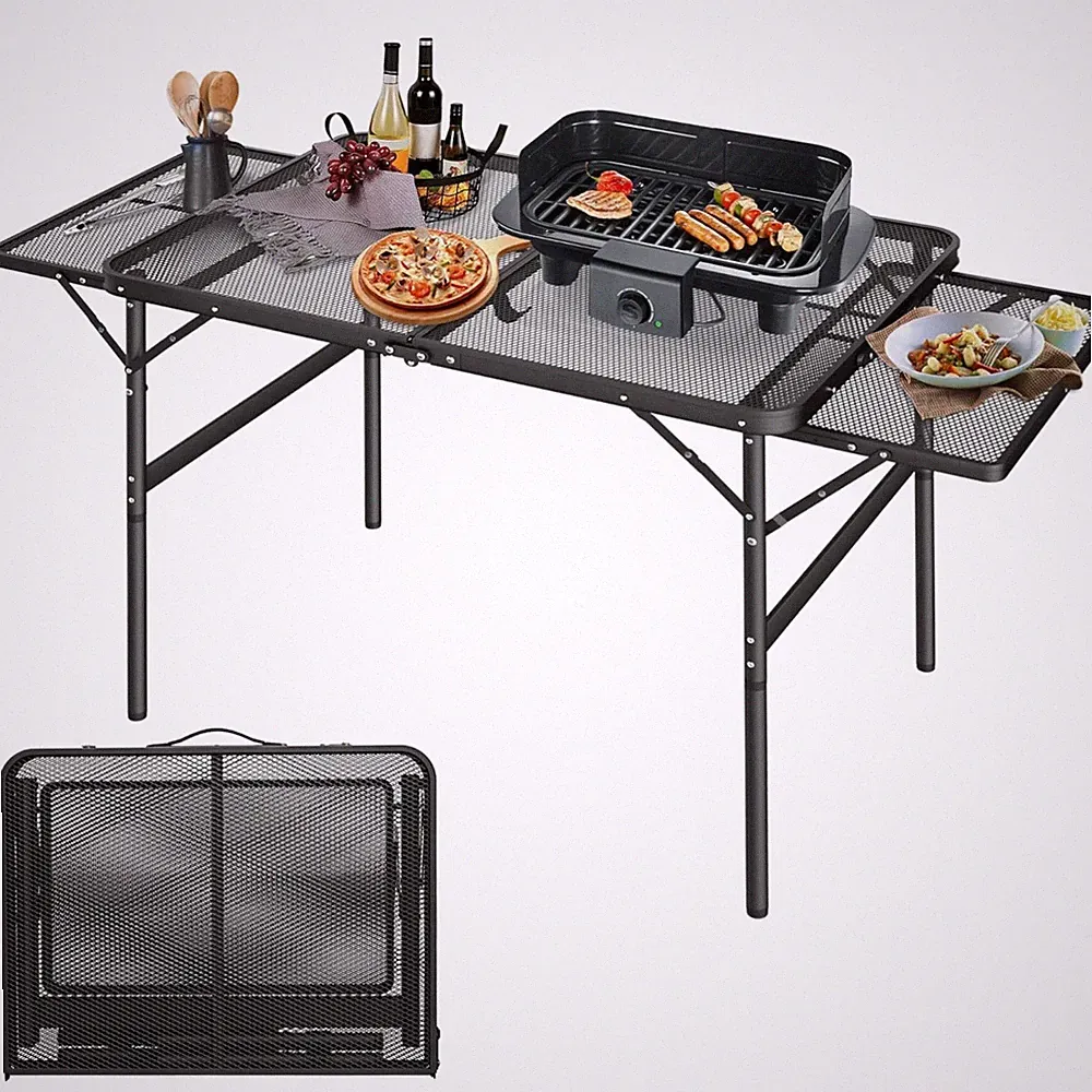 Campingtisch Klappbar Höhenverstellbar Gartentisch Balkontisch Faltbar