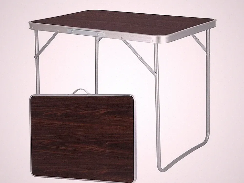 Campingtisch Klapptisch 70x50cm Gartentisch Falttisch Outdoor Balkon Braun