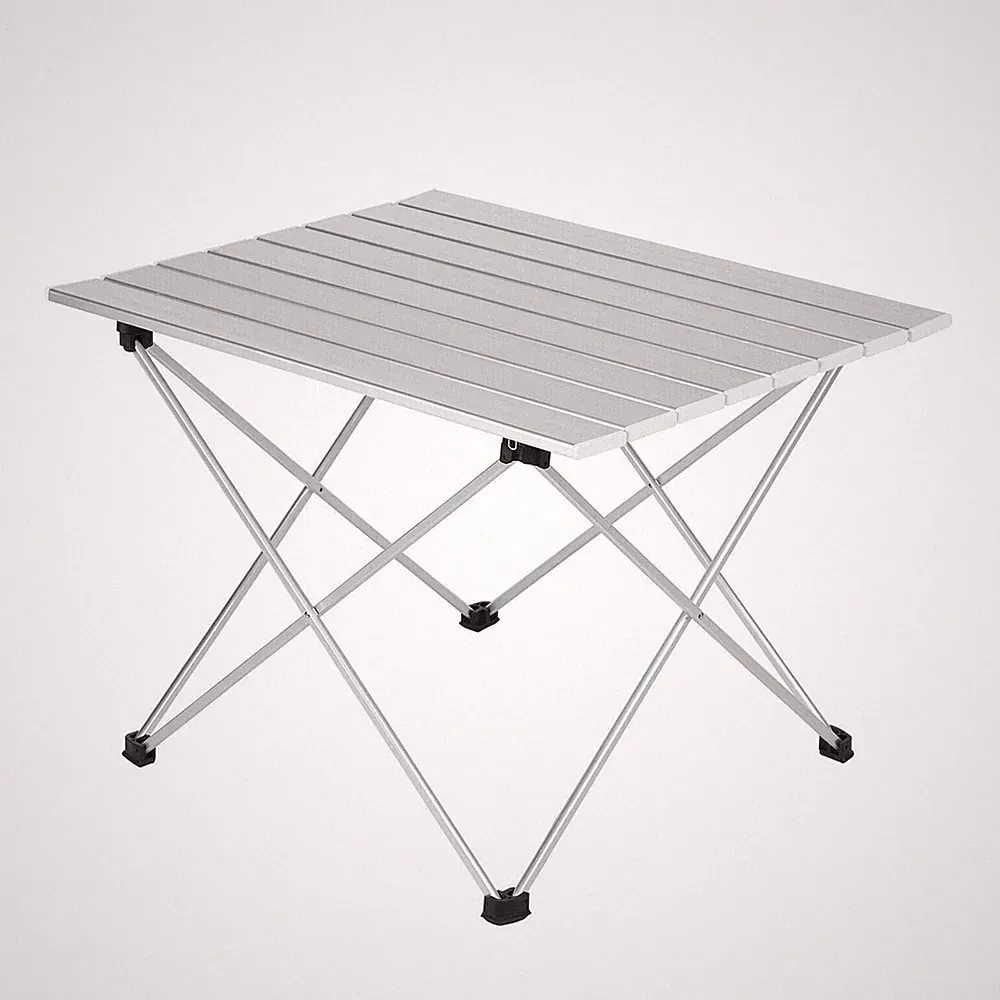 Campingtisch Klapptisch Campingtisch Gartentisch tragbar Partytisch Silber 8133s