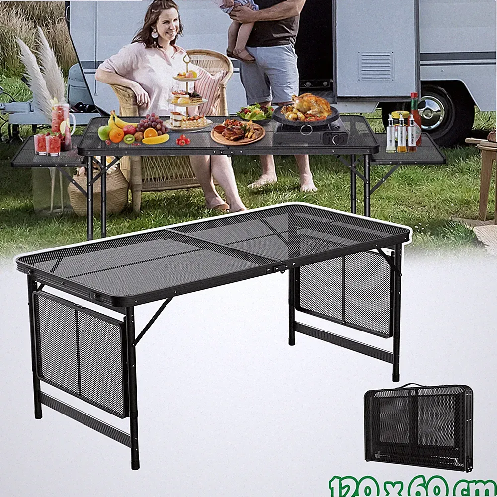 Campingtisch Klapptisch Erweiterbare Klappbar Tisch Gartentisch Camping 120x60cm