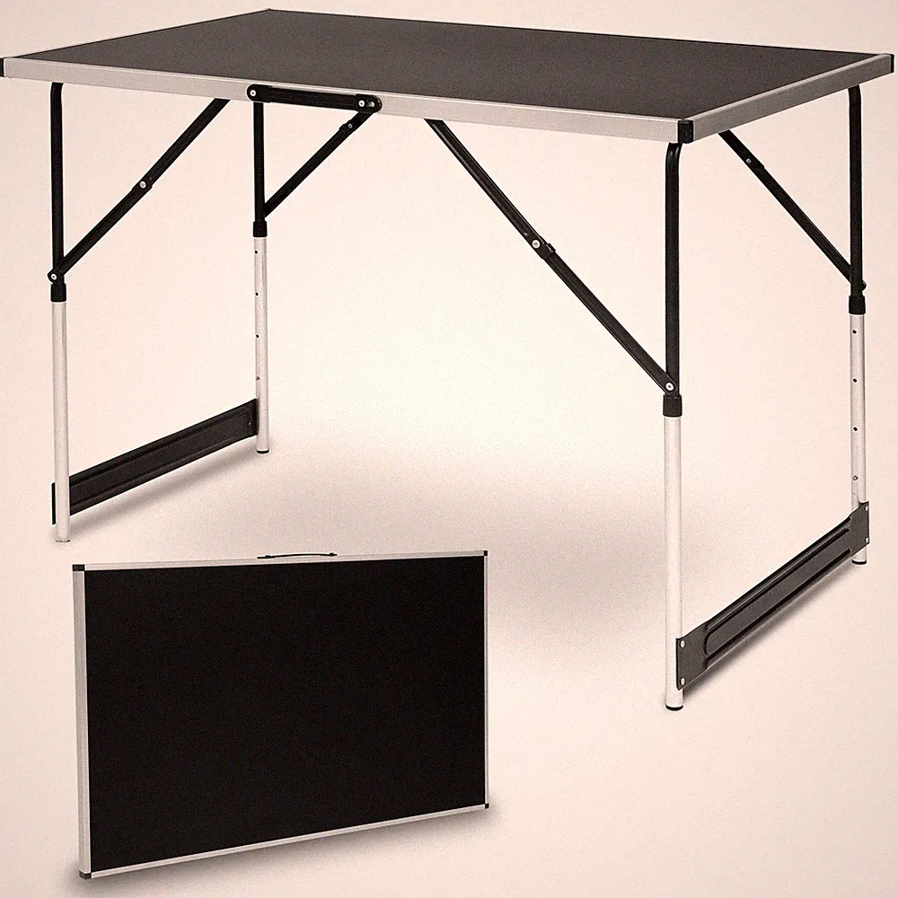Campingtisch Klapptisch Gartentisch höhenverstellbar MDF Flattisch CPT8121sz
