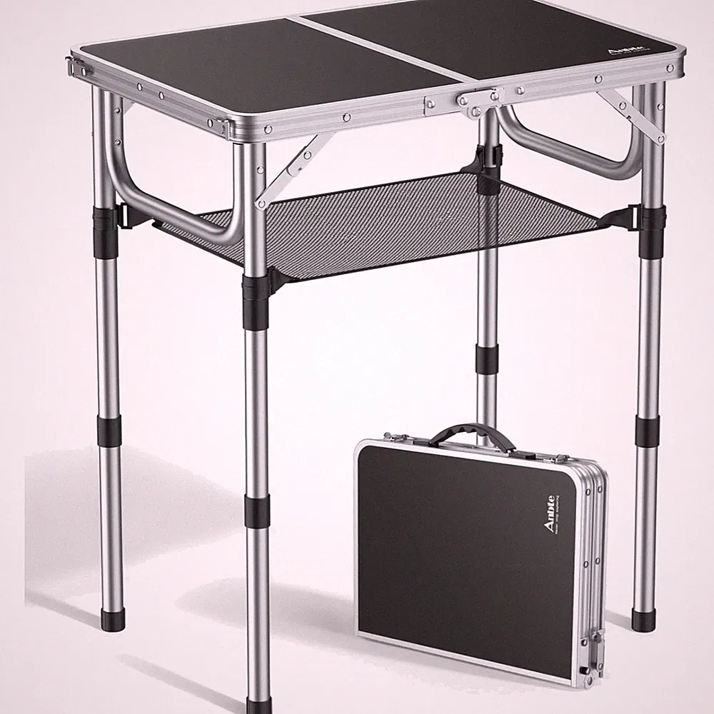 Campingtisch, Klapptisch, verstellbar, Aluminium, Gartentisch, Picknick, camping