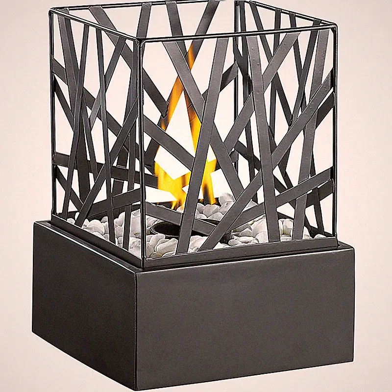 Carlo Milano Dekofeuer: Tisch-Deko-Feuer "Feng Shui" mit Steingarten