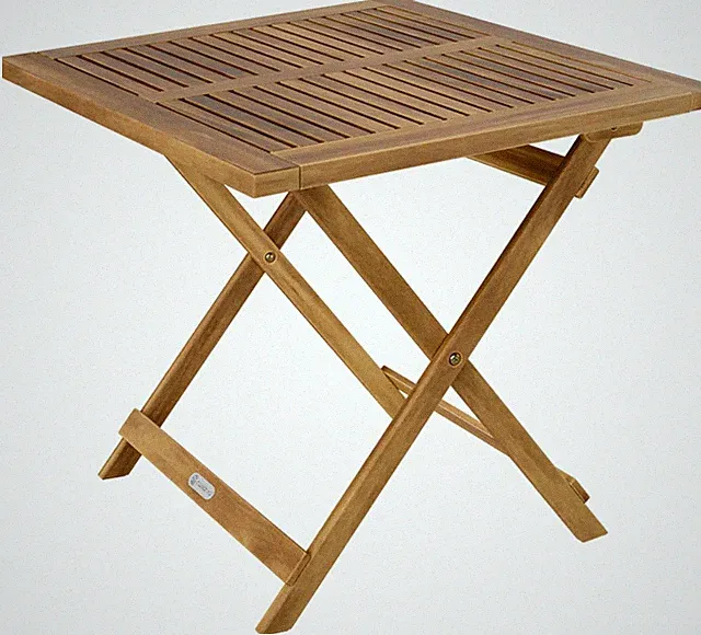 Casaria® Gartentisch Balkontisch Wetterfest Klappbar Holz 70X70Cm 80Kg Belastbar