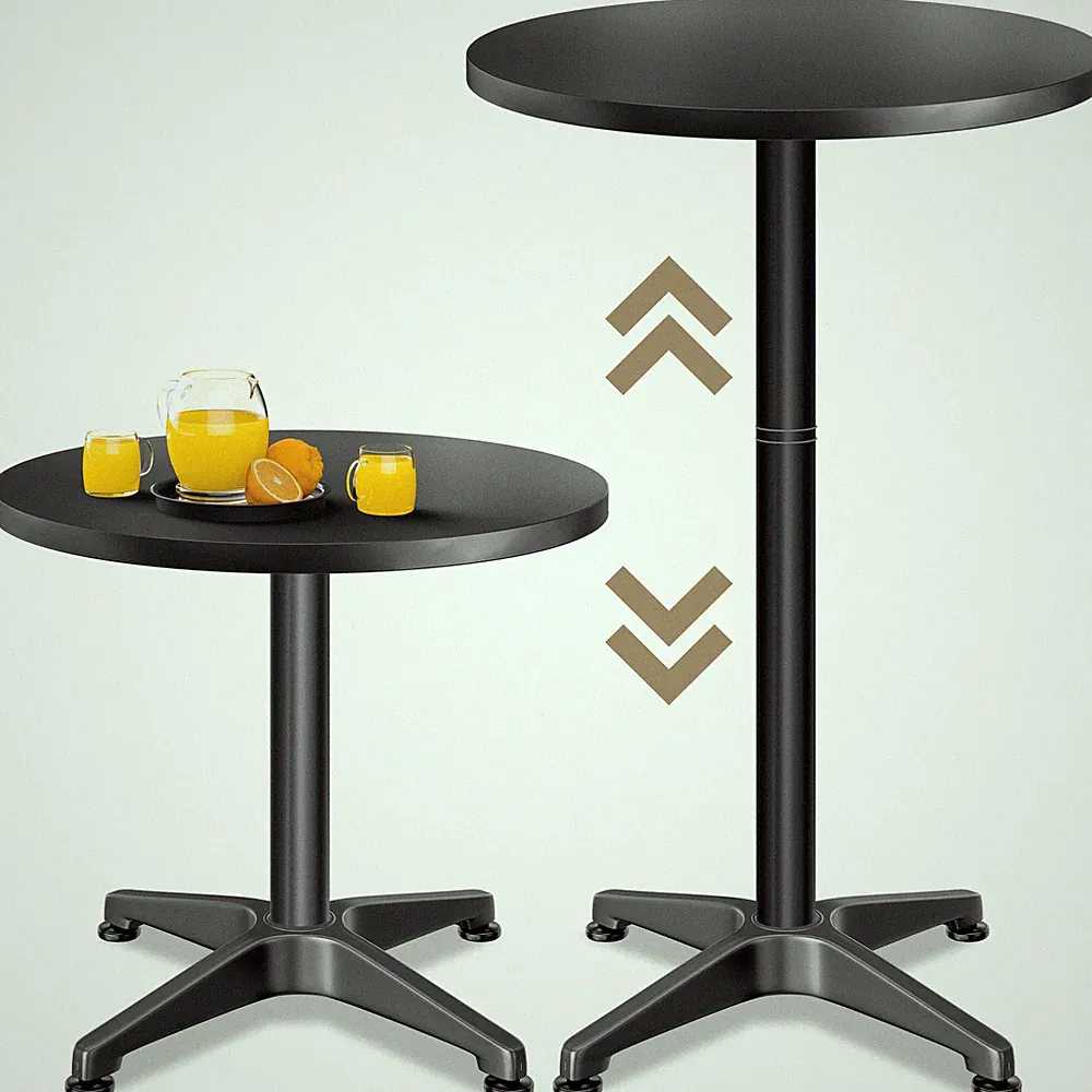 CASARIA® Stehtisch Bistrotisch Partytisch Höhenverstellbar Alu Rund Biertisch
