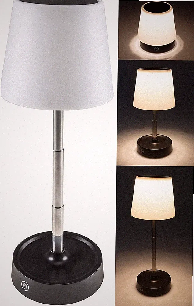 ChiliTec LED Akku Tischleuchte 29cm, dimmbar, ausziehbar, Warmweiß