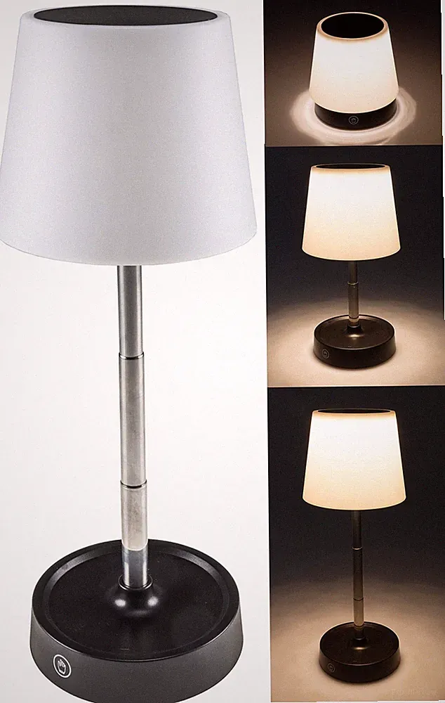 CHILITEC LED Akku Tischleuchte dimmbar, ausziehbar 115...290 mm
