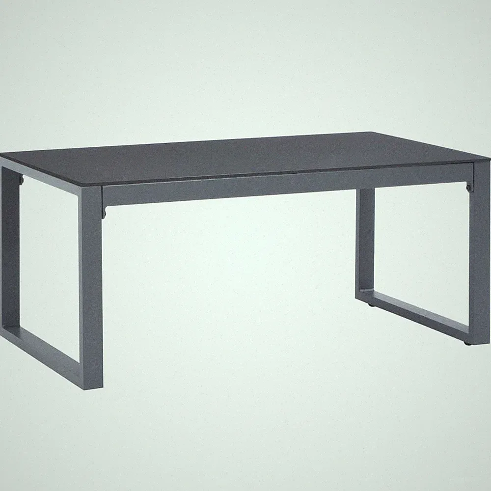 Couchtisch Aluminium Beistelltisch Gartentisch Kaffeetisch Teetisch vidaXL