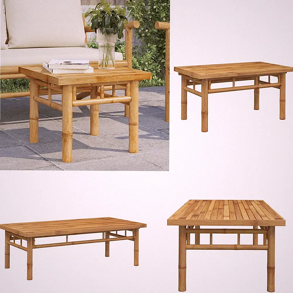Couchtisch aus Bambus Gartentisch Gartenmöbel Balkontisch Terrassentisch GU