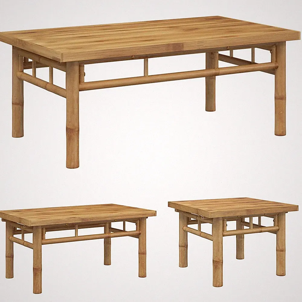 Couchtisch Beistelltisch Gartentisch Sofatisch Wohnzimmertisch Bambus Tische