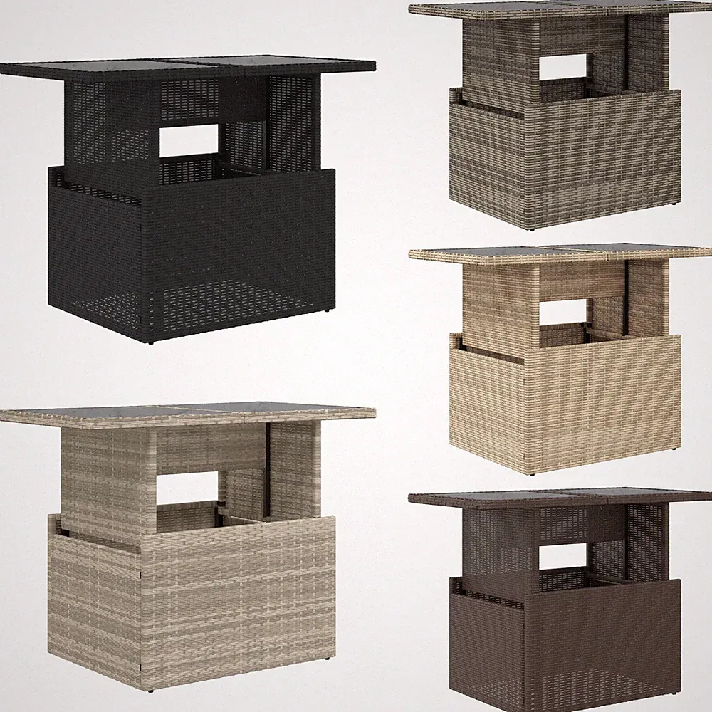 Couchtisch Gartentisch Beistelltisch Balkontisch Kaffeetisch Poly Rattan Tisch