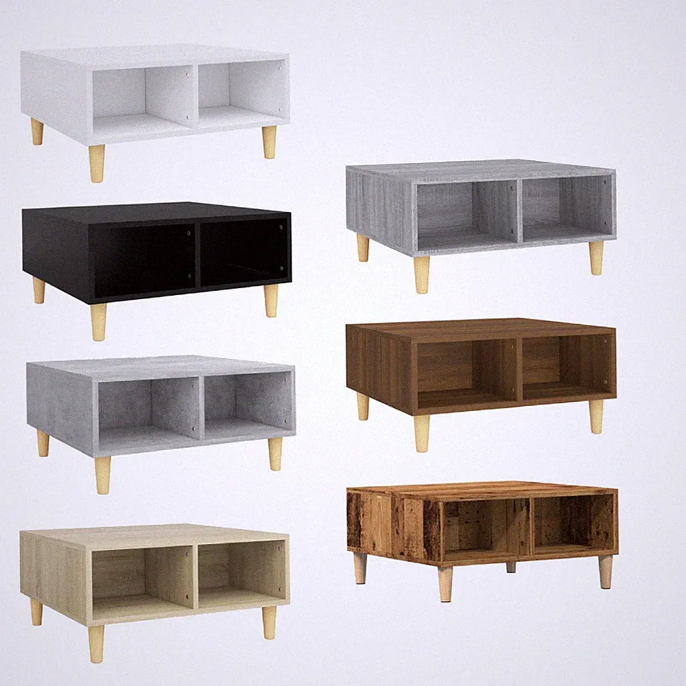 Couchtisch Wohnzimmer-Tisch Beistelltisch Gartentisch 60x60x30 cm Holzwerkstoff
