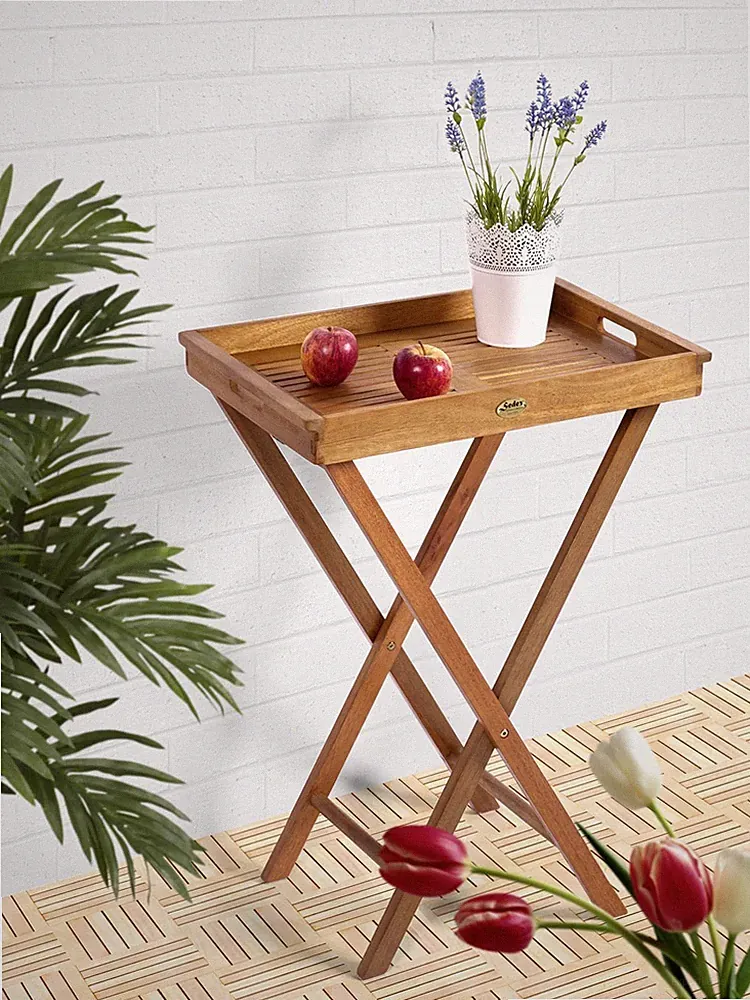 Delhi Gartentisch 60x40 cm Klapptisch Bistrotisch Balkontisch Holztisch Tisch