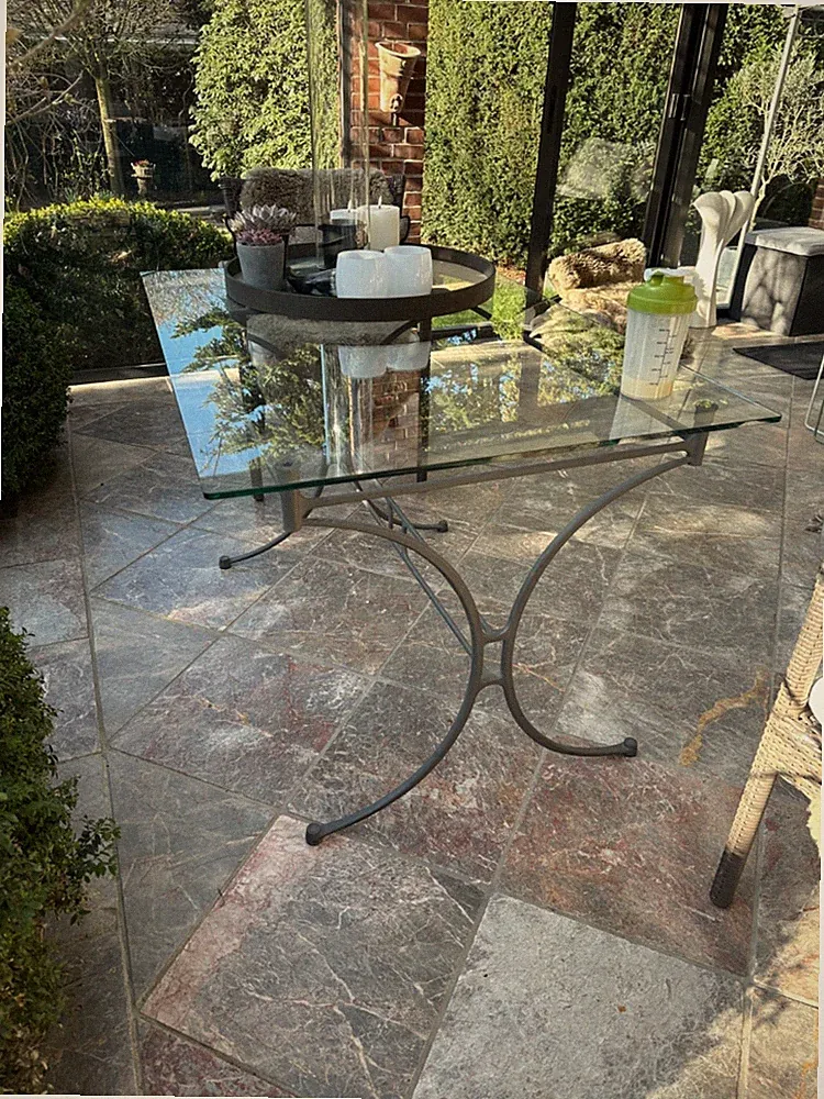 Domicil Gartentisch Metall / Glas