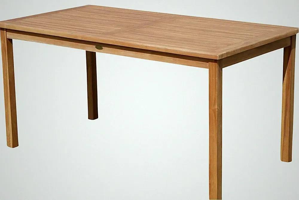 ECHT TEAK Holztisch Gartentisch Garten Tisch 150x80 Holz ALPEN sehr robust