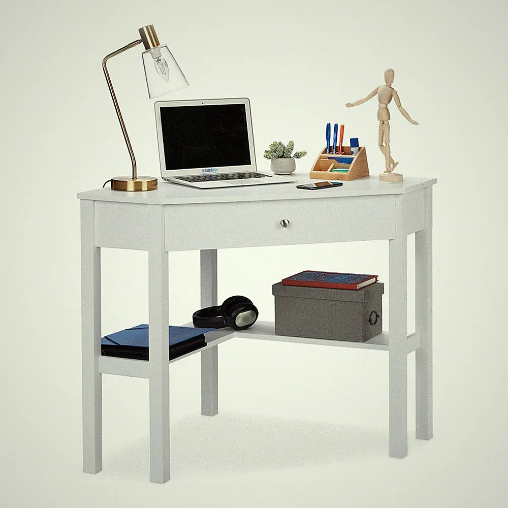 Eckschreibtisch Eckcomputertisch Bürotisch PC-Arbeitsplatz platzsparend MDF