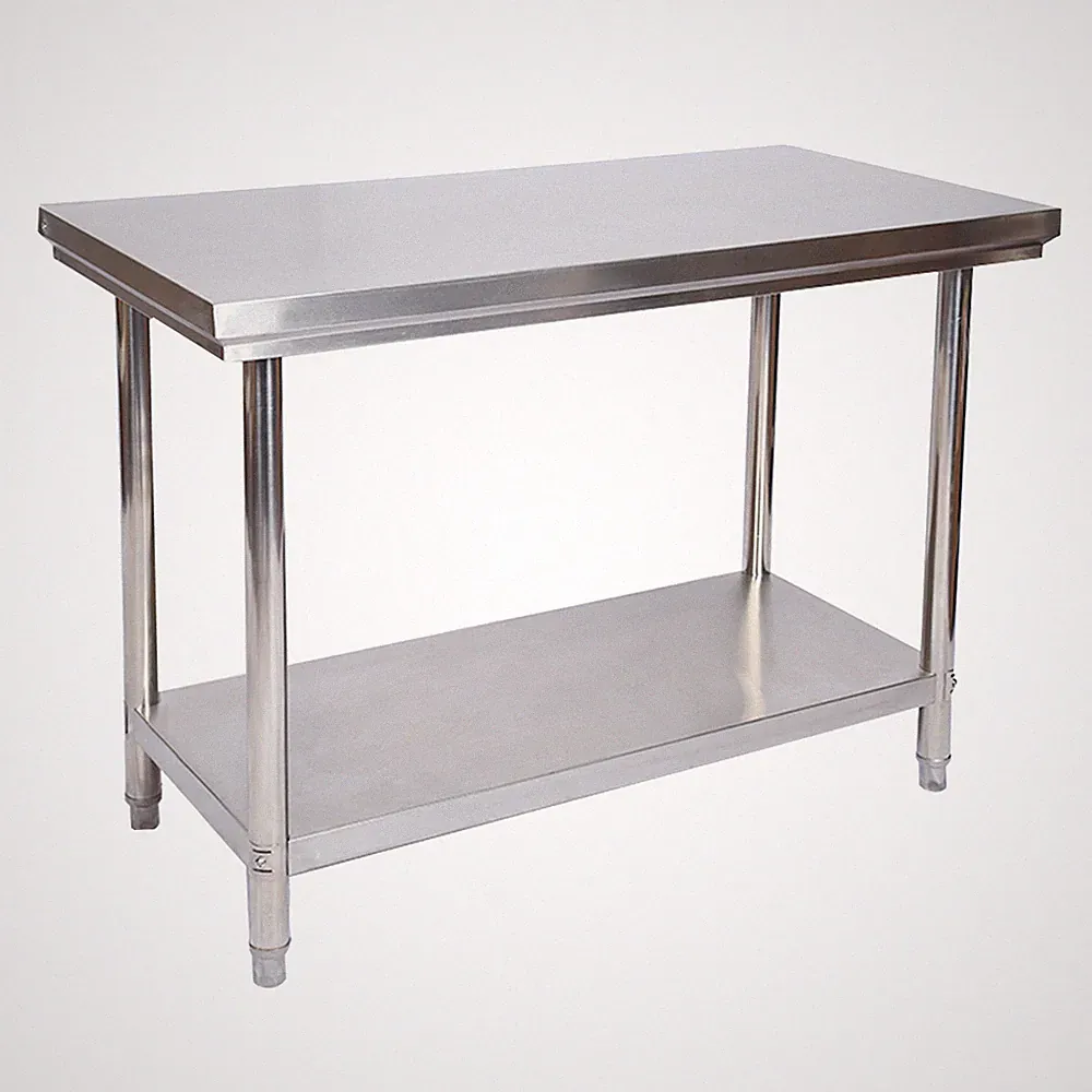 Edelstahl Tisch Arbeitstisch Edelstahltisch Gartentisch 120 x 60 x 85 cm