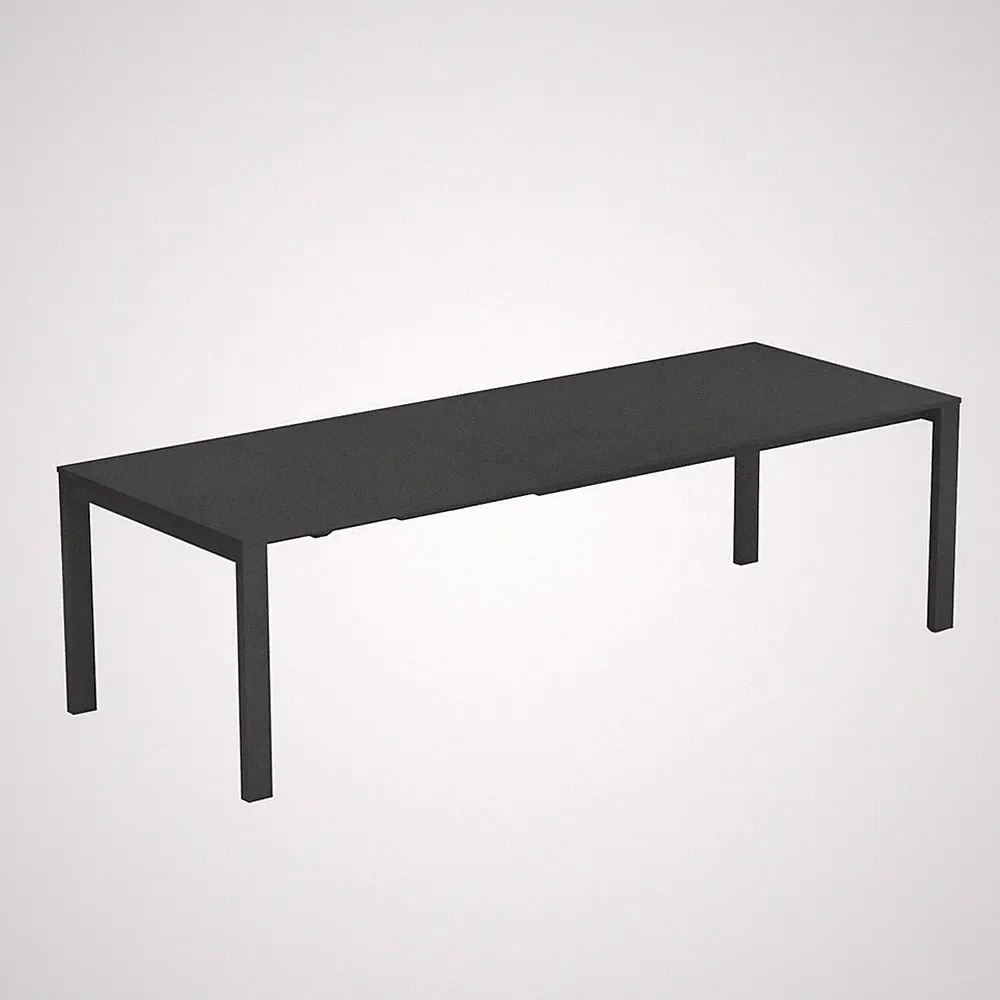 Eisen Ausziehbarer Gartentisch