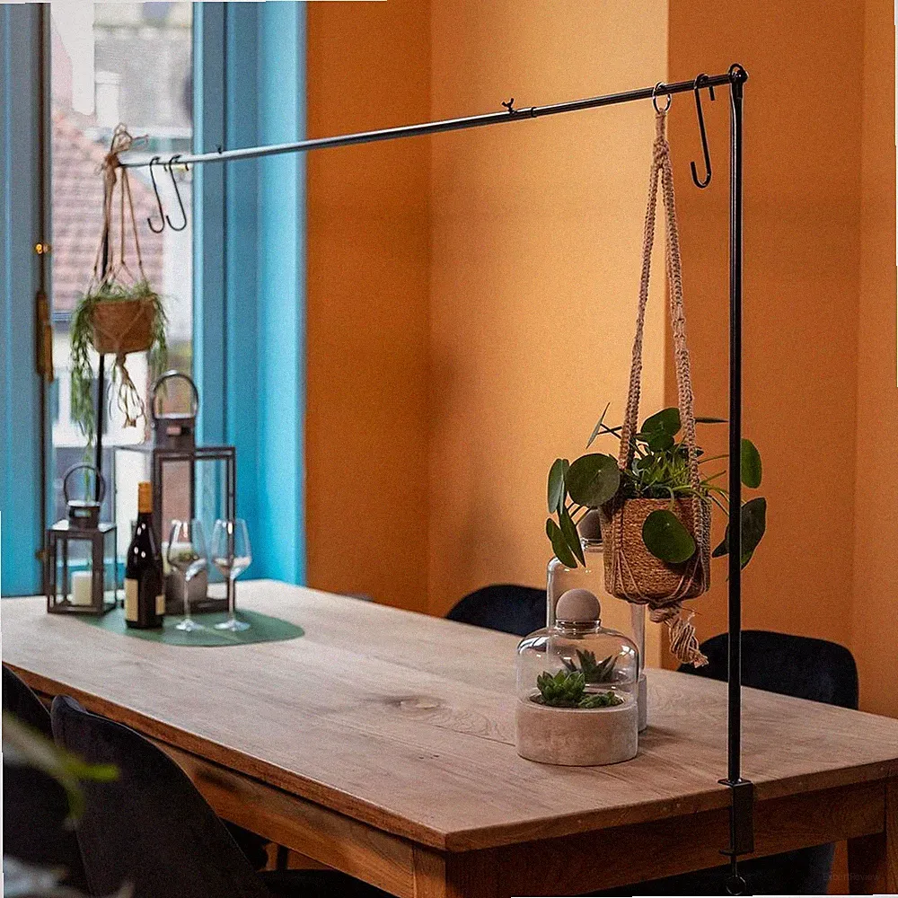 Esschert Design Tisch Deko Stange PY100 ausziehbar für Tische max.97cm schwarz