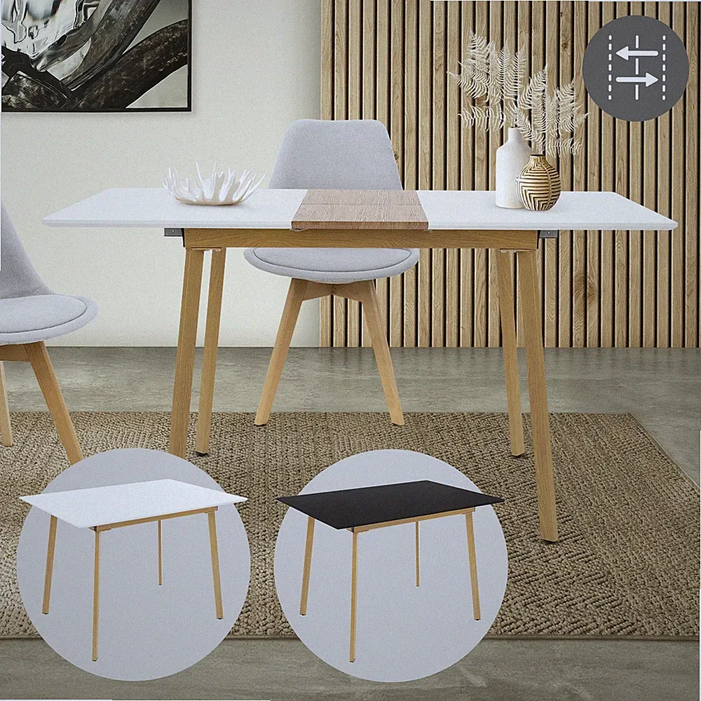 Esstisch erweiterbar Tisch Esszimmertisch Küchentisch Holztisch 110/140x75 cm