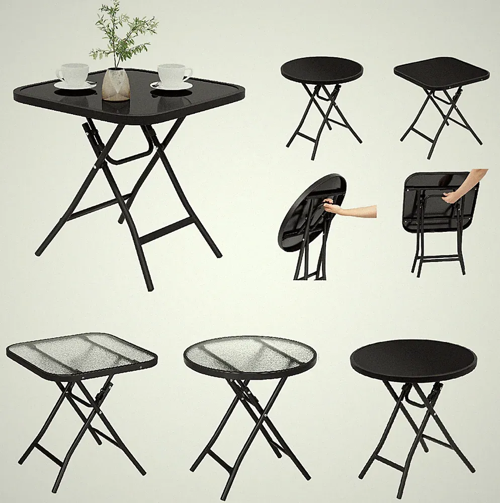 Glas Gartentisch