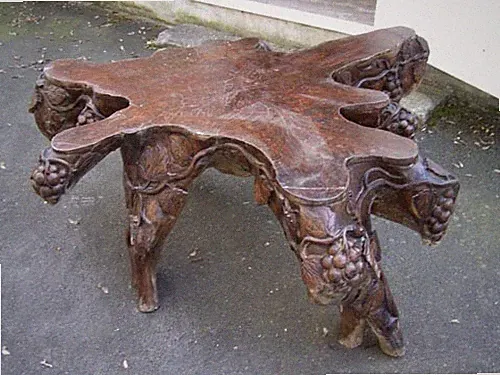 Exklusiver Wurzelholztisch Tisch aus Wurzelholz Schnitzkunst Handarbeit