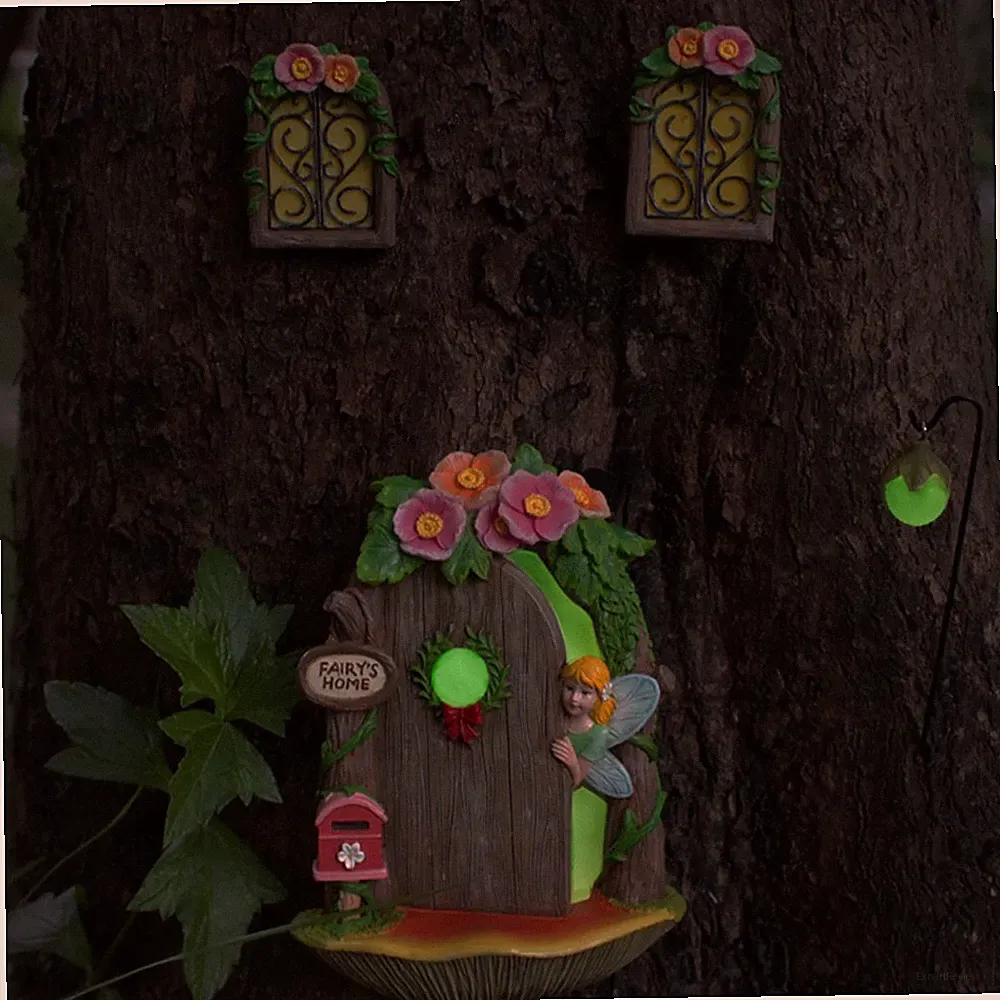 Feentür-verzierung Kleine Gartendekoration Miniatur-Gartendekoration