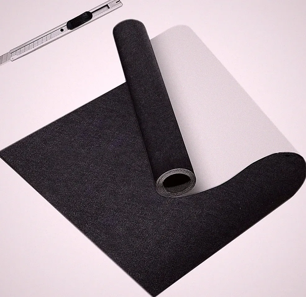 Filz Selbstklebend Schwarz 40x200cm 2mm Dick Filzgleiter Stuhlbein Tischbeine