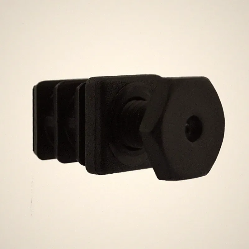 Fussstopfen 20 x 20mm mit Stellfuß Rohrstopfen Fusskappen Gartenstuhl Tisch