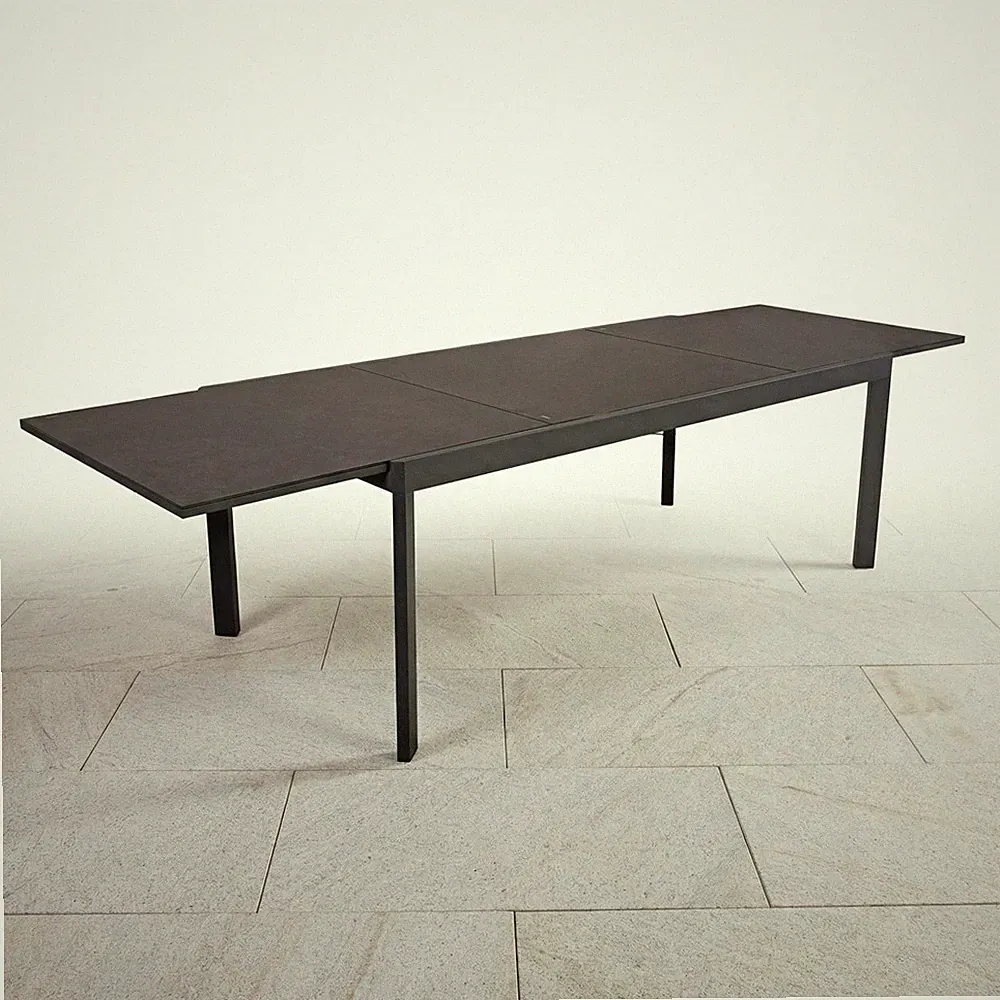 Garden Pleasure Ausziehtisch NEREA 200/300x100x75 cm Gartentisch Alu grau