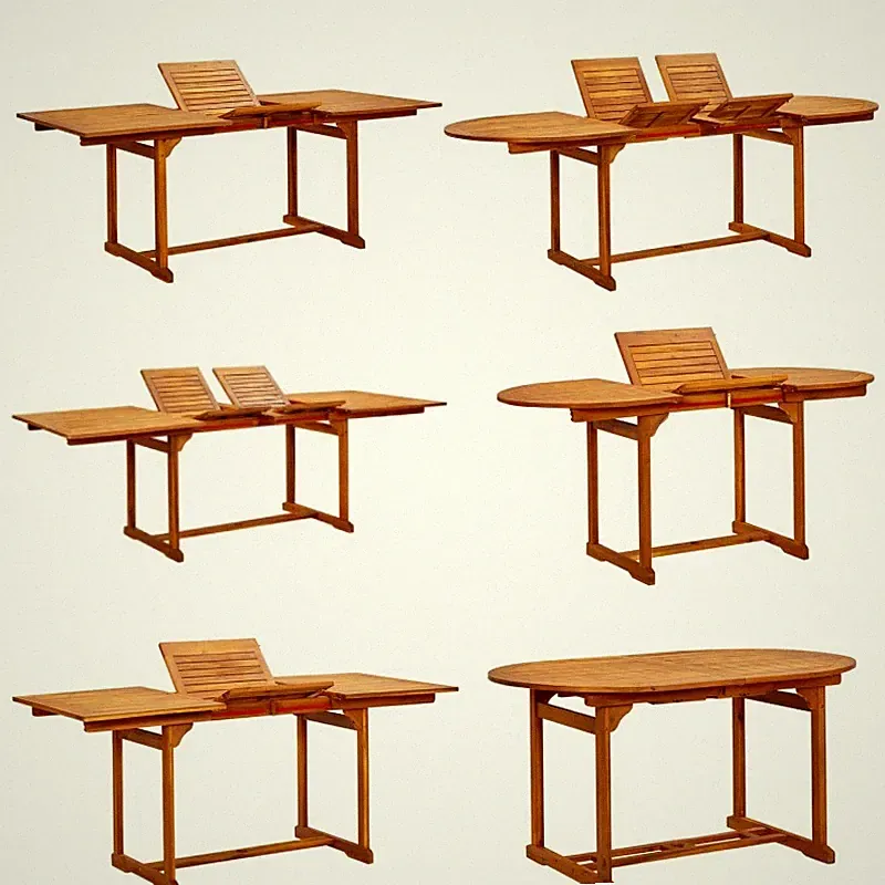 Garten Esstisch Ausziehbar Beistelltisch Holztisch Massivholz Akazie