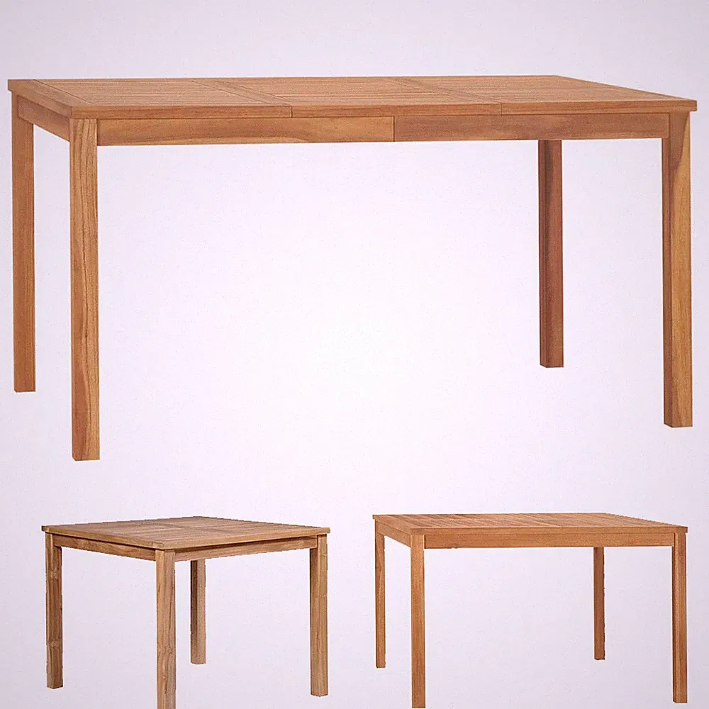 Garten Esstisch Esszimmertisch Küchentisch Speisetisch Massivholz Teak