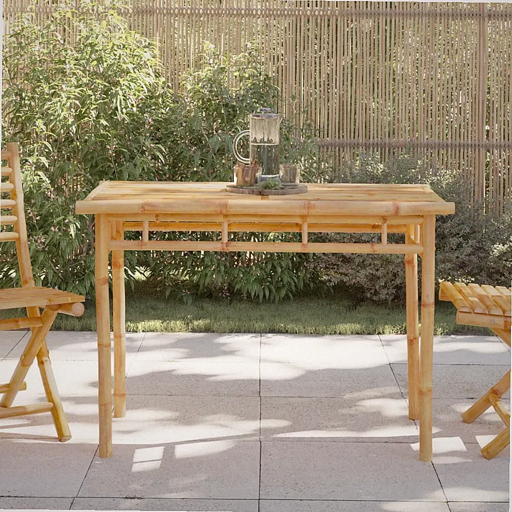 Garten Esstisch Gartentisch Beistelltisch Balkontisch Gartenmöbel Bambus vidaXL