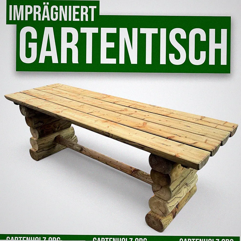 Garten Esstisch Gartentisch Garten Holztisch Tisch Balkon Massivholz Fichte KDI