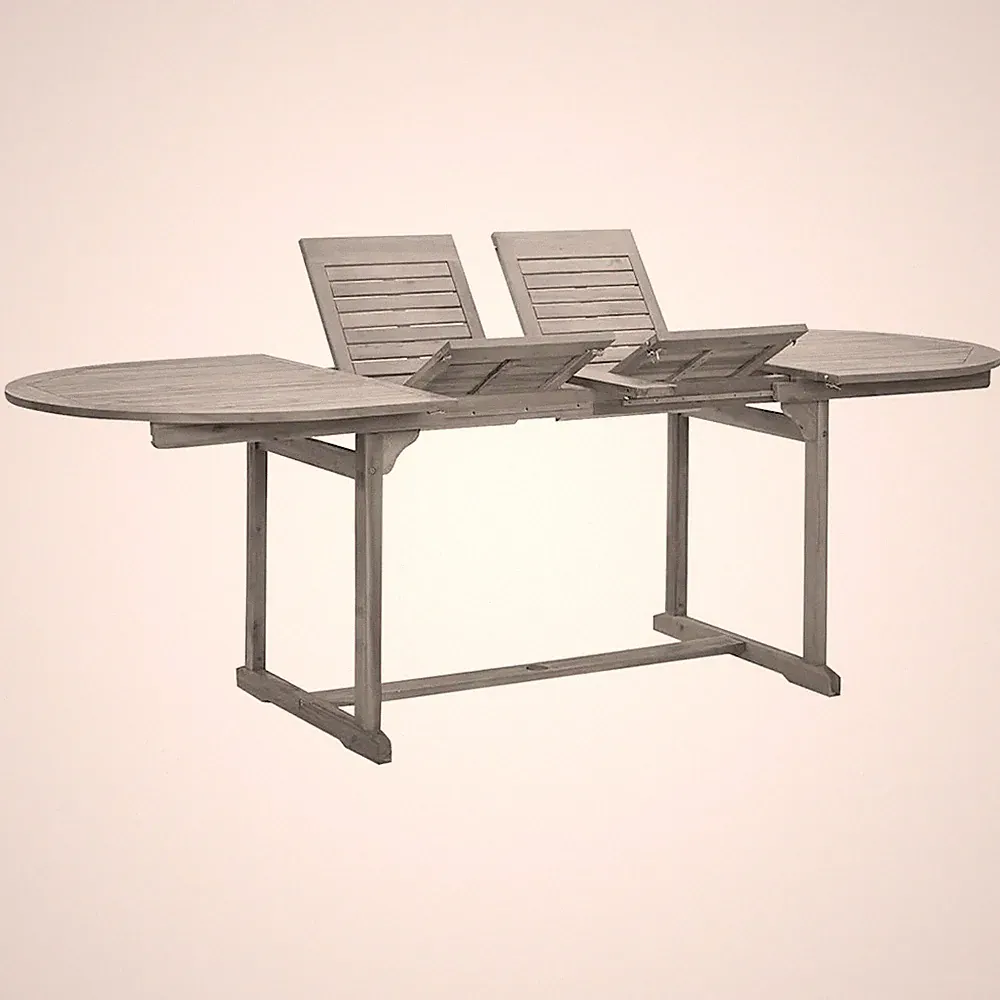 Garten Esstisch Massivholz Akazie ausziehbar 160-240 x 100 x 75 cm