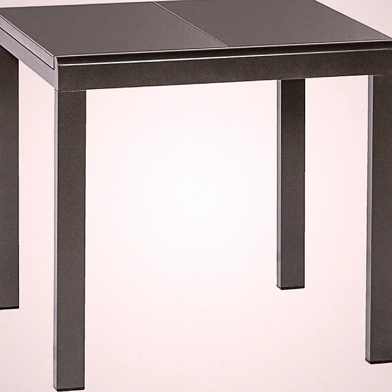 Garten-Klapptisch, 80/120 x 70 cm, Aluminiumgestell, graphitfarben – A