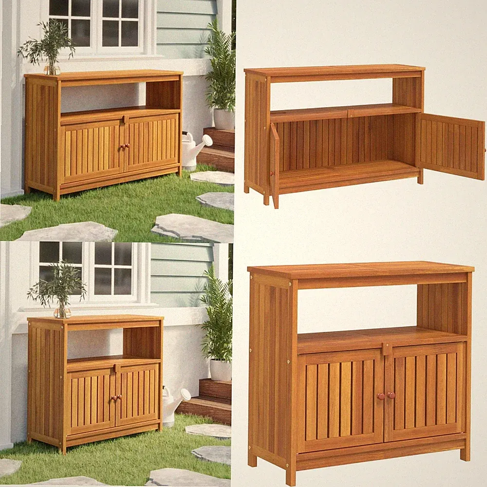Garten-Konsolentisch Beistelltisch Gartentisch Lagerschrank Flurtisch Schränke