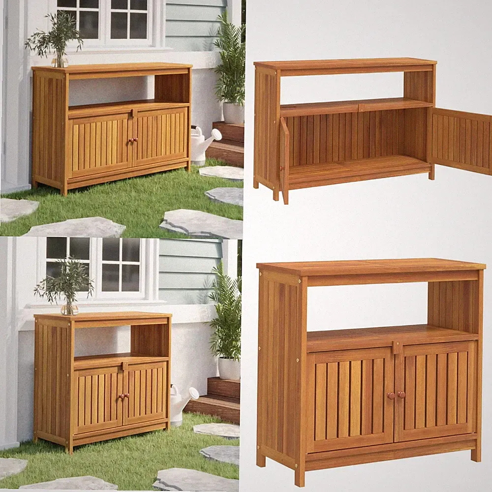 Garten-Konsolentisch Beistelltisch Gartentisch Lagerschrank Flurtisch Schränke