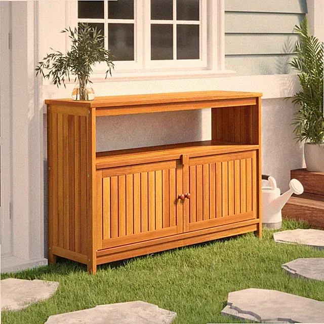 Garten Konsolentisch Beistelltisch Holztisch Flurtisch Massivholz Akazie vidaXL