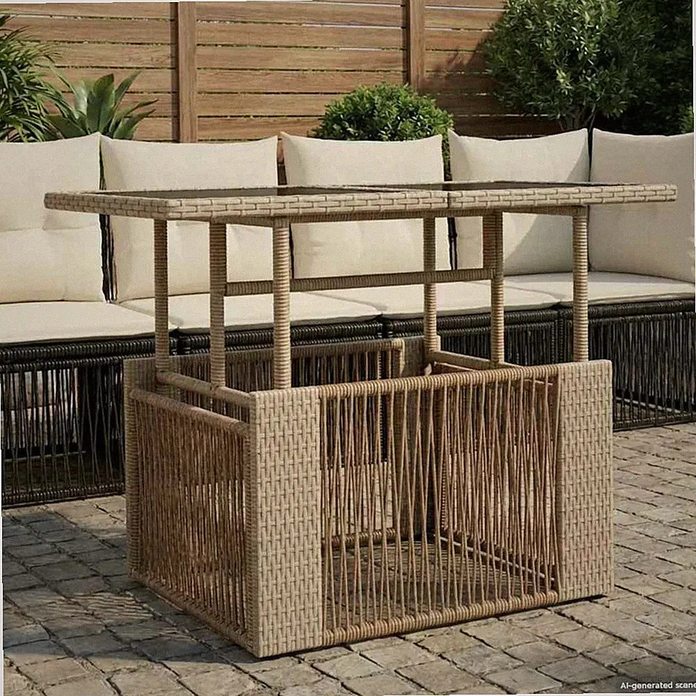 Garten Lifting Up Tisch Gartentisch für Outdoor Balkontisch Kompakter vidaXL