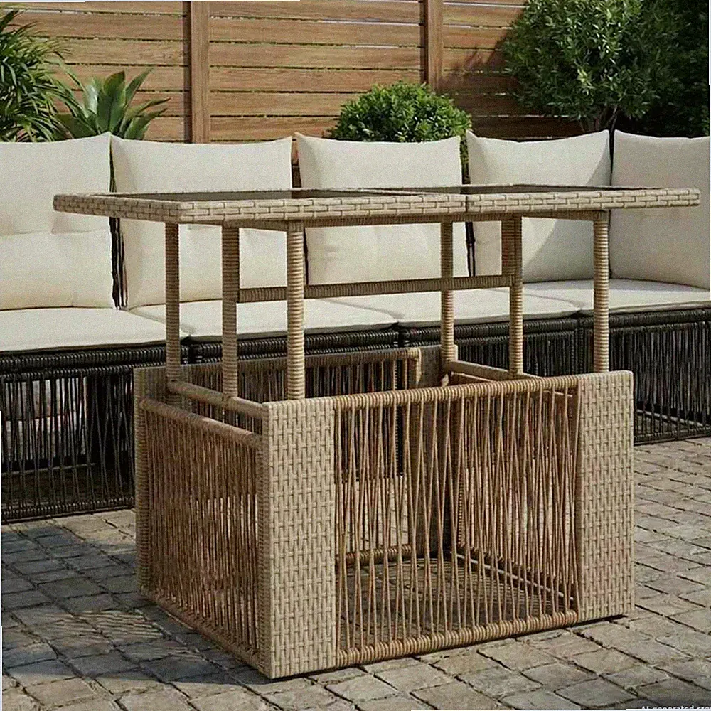 Garten Lifting Up Tisch Gartentisch für Outdoor Balkontisch Kompakter vidaXL