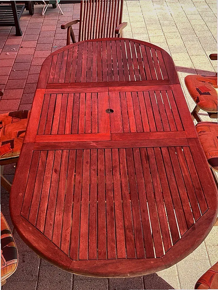 Garten Möbel Garnitur mit Tisch und Stühlen